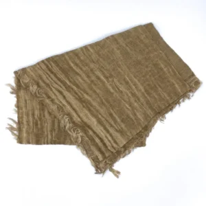 شال لینن کرم شکلاتی