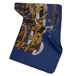 شال نخی اصفهان لاجوردی